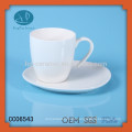 Neues Design Porzellan Snack Platte und Tasse, Teetasse mit Snack Untertasse, Tasse und Untertasse mit Keks